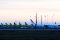  - Sunday afternoon view to one of those pretty filled aprons of DHL Air Hub Leipzig. - by Holger Zengler