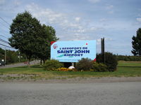  - welcome sign to the Saint John Airport, NB, Canada - by Peter Pasieka