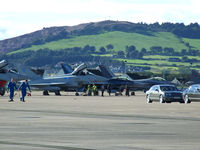  - Leuchars airshow flightline with Typhoon ZK300 & F-16A's FA-110 & FA-131 In the line up - by Mike stanners