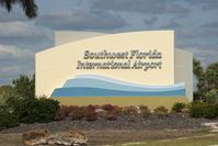  - Sign at the main accesss road to Southwest Florida International Airport - by Mauricio Morro