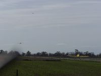 - Looking south, a Cessna 152 and an Air Tractor departing from 17, an Air Tractor arriving.  As busy as KJFK, and no ATC! - by Reed Maxson