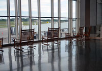  - Airport chairs - by Ronald Barker