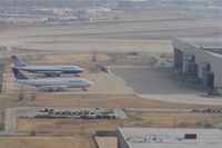  - United Airlines hangar at Chicago's O'Hare International Airport as seen from departure on RWY 32L. - by Mark Kalfas
