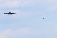  - It is always a beautiful thing to see 3 jumbos lined up, in 60 second intervals for one runway at O'Hare. - by Mark Kalfas
