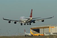  - A sinfonia in red, white and yellow at runway 08R.... - by Holger Zengler