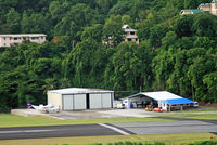  - This area is the FBO at George F. L. Charles Airport, Castries, St. Lucia; it is located opposite the passenger terminal and general aviation ramp and due south of the freight ramp. - by Daniel L. Berek