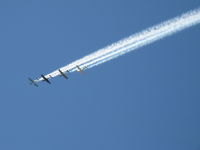  - The Condor Squadron in formation overflight 26 with smoke - by Doug Robertson