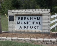  - BRENHAM MUNI AIRPORT ENTRANCE SIGN - by dennisheal