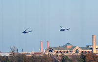  - Two UH-1s near DCA - by Ronald Barker
