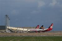  - Apron1 in winter sunlight, colors of Turkish Airlines, Lufthansa and Air Berlin are waving to a lonely spotter.... - by Holger Zengler