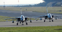  - JBG-33 Tornado IDS 45+93 & 45+90 Taxi back into Leuchars after an early morning Joint warrior sortie - by Mike stanners