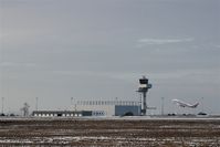  - View from DHL Air Hub area to outgoing traffic on rwy 26R.... - by Holger Zengler