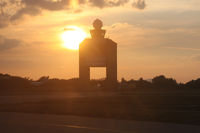  - ATC tower at sunset. - by Howard J Curtis