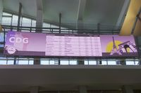  - The departure board (located towards the ceiling, which puts a strain on the neck) located inside the new Tom Bradley International Terminal taken on LAX Appreciation Day. - by speedbrds
