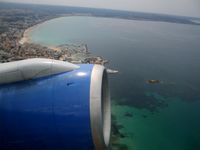  - Waving bye-bye to Palma on board G-LSAD en route MAN - by Guitarist