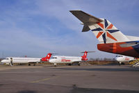  - Some Fokker 100 waiting for new operator. - by Wilfried_Broemmelmeyer
