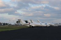  - Some lined up aircraft for NBAA - by Florida Metal