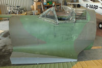  - replica Spitfire cockpit in the hangar at Haverfordwest - by Chris Hall