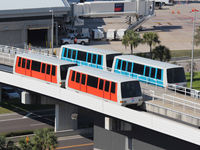  - Trams that take you out to the remote terminals at Tampa Int'l Airport (TPA) - by Ron Coates