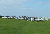  - line of Europa's at the LAA Rally 2013, Sywell - by Chris Hall