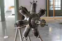  - Gnome 7 Omega rotary engine of 50hp. Produced from 1909 to 1918. On display at the RAF Museum, Hendon. - by Graham Reeve