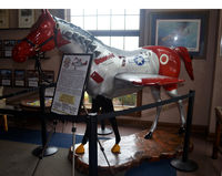  - Mustang horse greeter at the Aviation Museum of KY - by Ronald Barker