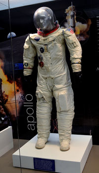  - Apollo astronaut suit on display at Atlanta Airport - by Ronald Barker