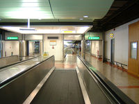 - Moving sidewalks at the Gatwick Airport outside London England - by Ron Coates