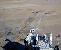  - Aircraft parking lines at Gate E9 DFW - by Ronald Barker