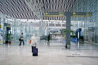  - Sultan Hasanuddin International Airport, Makassar, South Sulawesi - Indonesia. Interior of the Terminal building - by NN