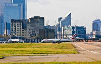  @ London City Airport - British Airways was the third to land on 27 this Sunday (LCY). - by Phil R Hamar