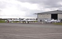  - Busy apron at Wordwide Avn. including G-CDSF, G-JKHM and G-OCCF - by John Coates