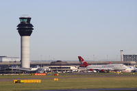  @ Manchester Airport - New tower and Boeing 747 virgin atlantic - by Jay Shaw