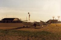  - Ramp view of the Miles City airport. We were caught in a midnight downpour and flood.Fortunate for us,that the office was open. - by S B J