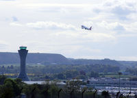  - An atmospheric shot of a departure from Edinburgh EGPH with the prominent Tower on show. - by Clive Pattle