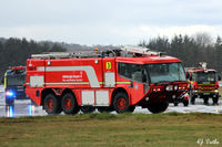  - Fire/Rescue crews in real action. Seen escorting an aircraft to the gate at Edinburgh EGPH following a squawk 7700 'smoke in the cockpit' incident. See my aircraft photo G-LGNN from the same date. - by Clive Pattle