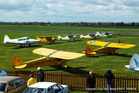  - visitors at the Vintage Piper fly in, Sleap - by Chris Hall