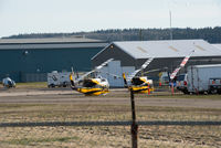  - Just south of main terminal building. Helicopters ready to fight forest fires.  - by Remi Farvacque