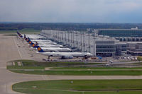  - In the front is D-AIHF, which just got me from LAX to MUC (taken from D-AILY; MUC-CGN) - by Micha Lueck