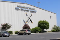  - Commemorative Air Force-Southern California Wing-their Museum and Store Hangar. Propeller is from a C-130, so told. - by Doug Robertson