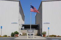  - Entrance to Commemorative Air Force, Southern California Wing,  two very large immaculate hangars with Museum and Store, ramp guided tours also-well worth the visits. - by Doug Robertson