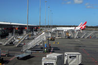  - Lots of stairs at an airport that made a conscious decision not to build any airbridges, and stay with the low cost model... - by Micha Lueck