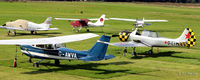 - GA park at Manchester City Airport, Barton EGCB - by Clive Pattle