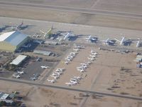  - Image taken through perspex window of aircraft whilst overflying / taxying around  - by Keith Sowter
