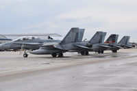  - Members of 410 Sq., Cold Lake, Alberta, Canada stopping by for refueling. BOI is a gas stop for numerous Canadian aircraft in route to training in NV or CA. - by Gerald Howard