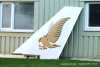  - winglet from former Gulf Air A340 next to the ASI hangar at Kemble - by Chris Hall