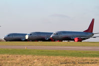  - ex Jet2 B737's in the scrapping area at Kemble - by Chris Hall