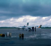  - Light aircraft park , C. 1977, Southend Airport - by Paul Howlen