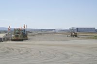  - Building the new taxiway to the Skywest maintenance hangar. - by Gerald Howard