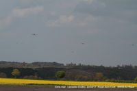  - seven aircraft dash for the finish line in the Royal Aero Club 3R's air race at Leicester - by Chris Hall